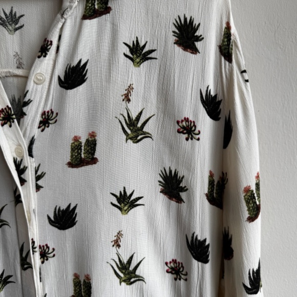 TOPSHOP Cactus Shirt Dress - Size 8 - Picture 4 of 8